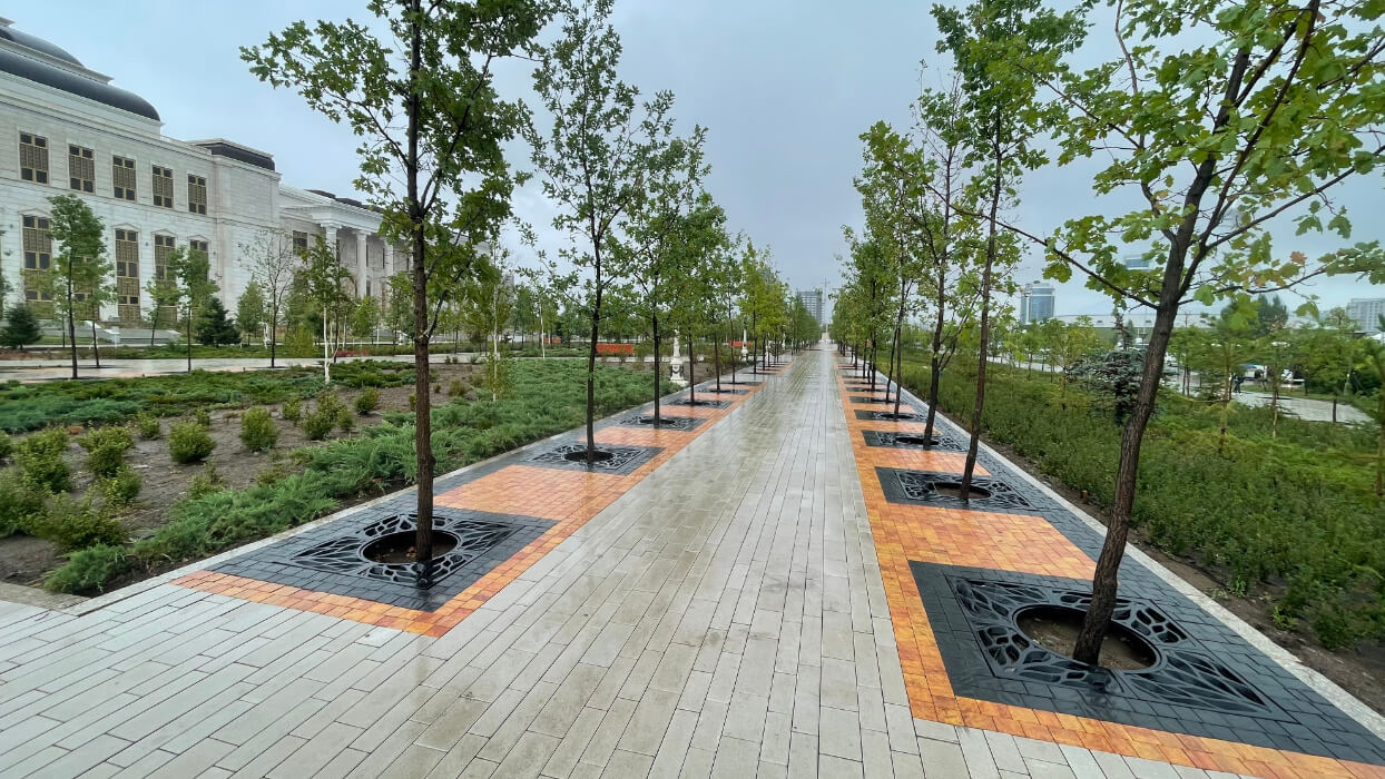 Приствольная решетка для дерева ZKING CRUST 1.2х1.2м Черная в Северодвинске фото