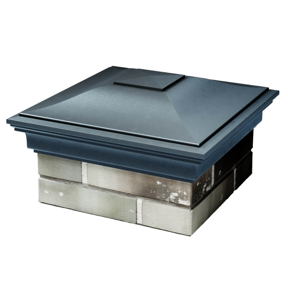 Колпак Zking Монблан Серый на столб 1.5х1.5 кирпича (385х385мм) в Северодвинске фото