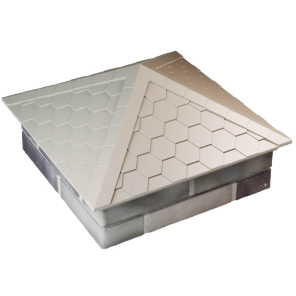 Колпак Zking Эверест Бежевый на столб 2х2 кирпича (535х535мм) Северодвинск фото