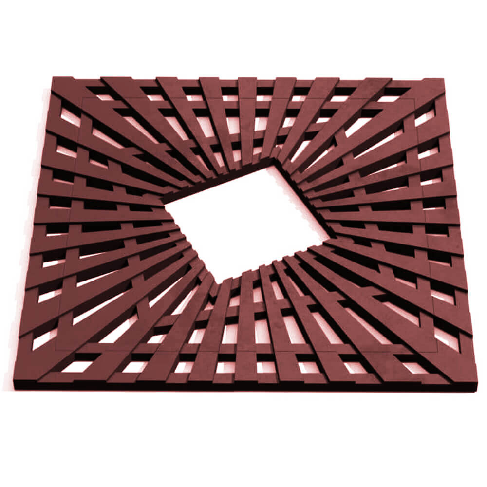 Приствольная решетка для дерева ZKING ATMOSPHERE 1.2х1.2м Коричневая Северодвинск фото