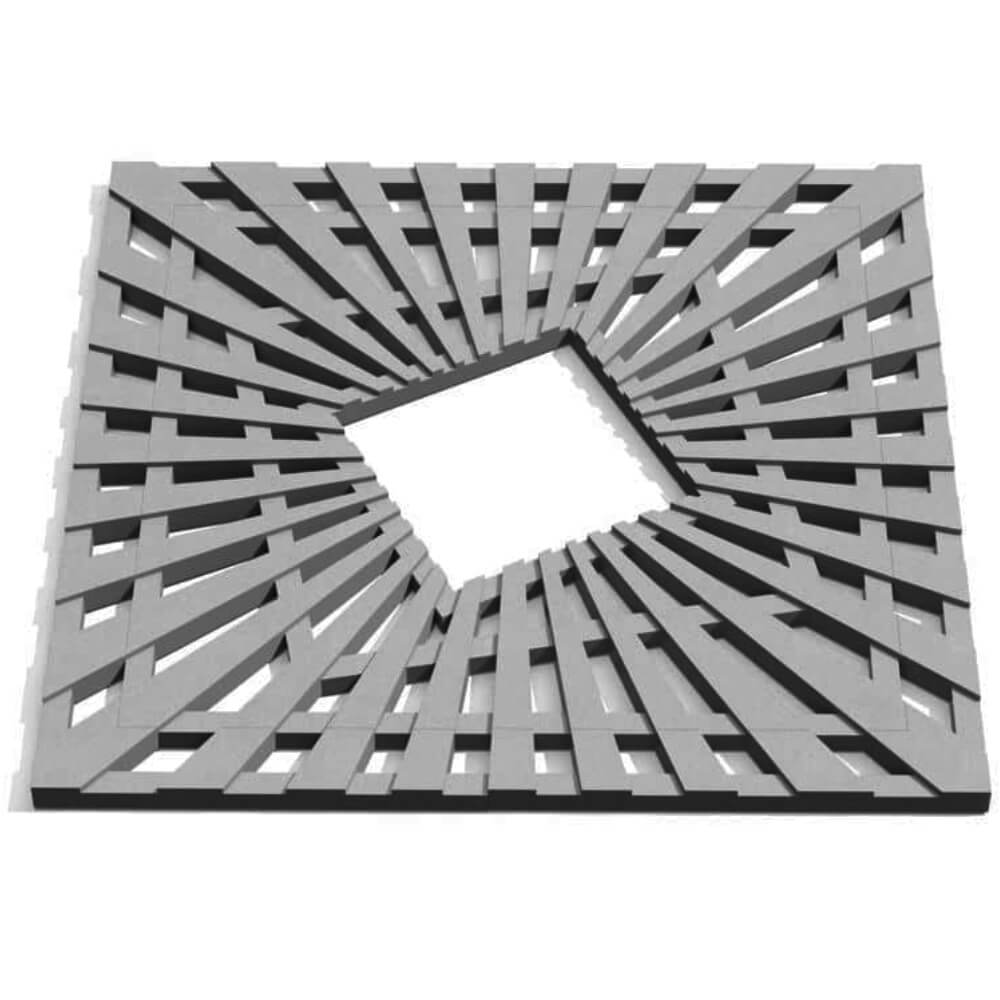 Приствольная решетка для дерева ZKING ATMOSPHERE 1.2х1.2м Серая Северодвинск фото