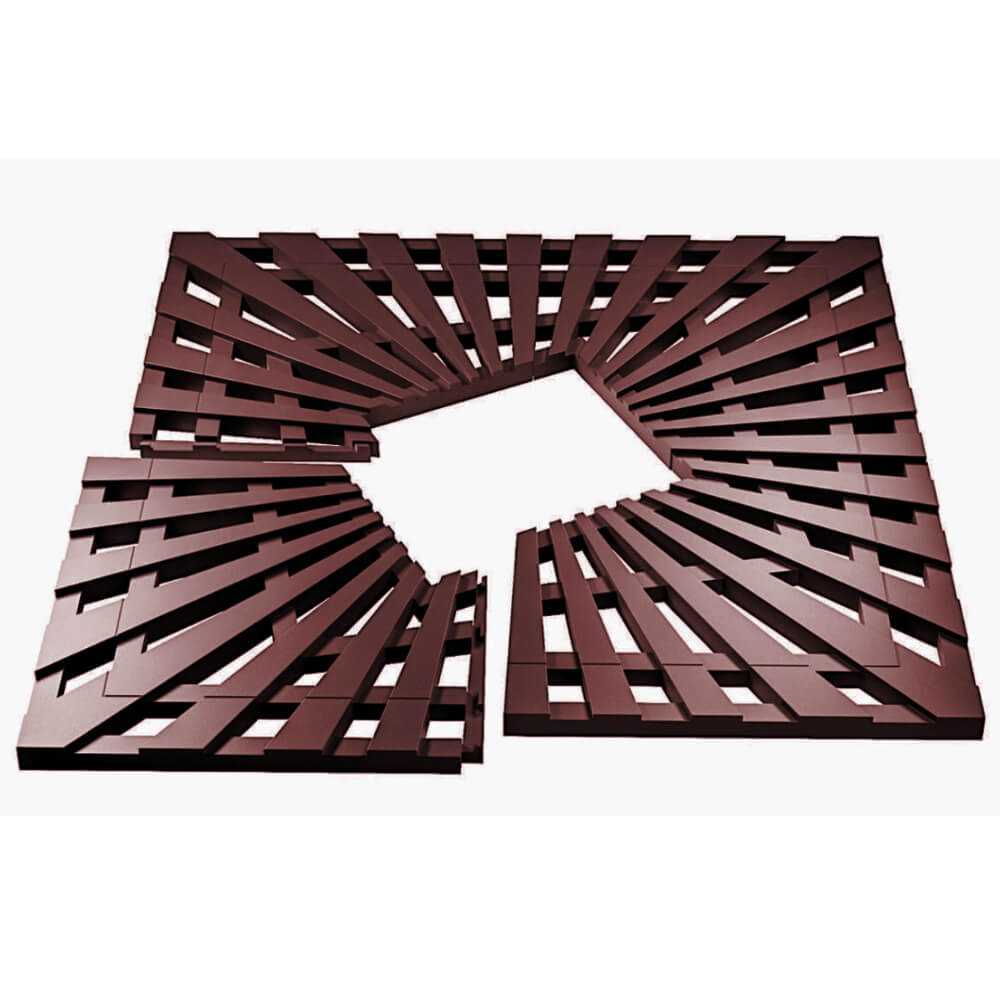 Приствольная решетка для дерева ZKING ATMOSPHERE 1.2х1.2м Коричневая в Северодвинске фото