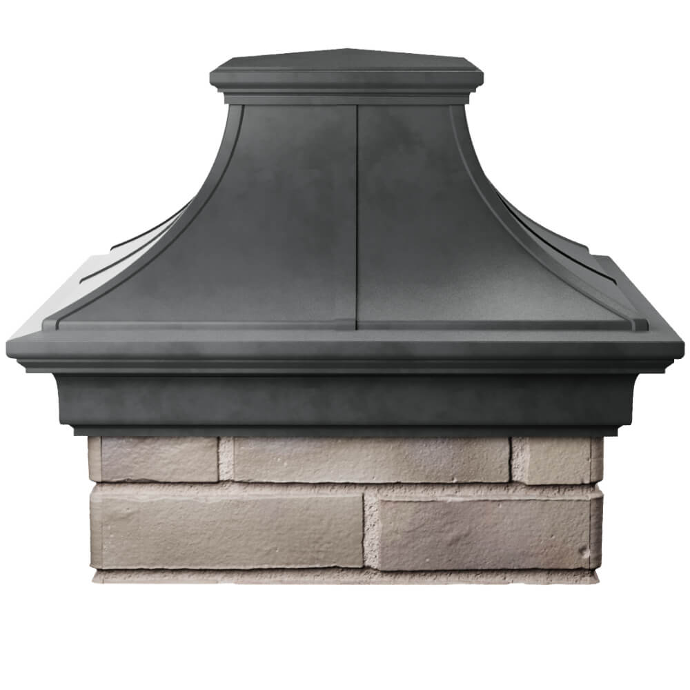 Колпак Zking Монблан Премиум Серый на столб 1.5х1.5 кирпича (385х385мм) Северодвинск фото