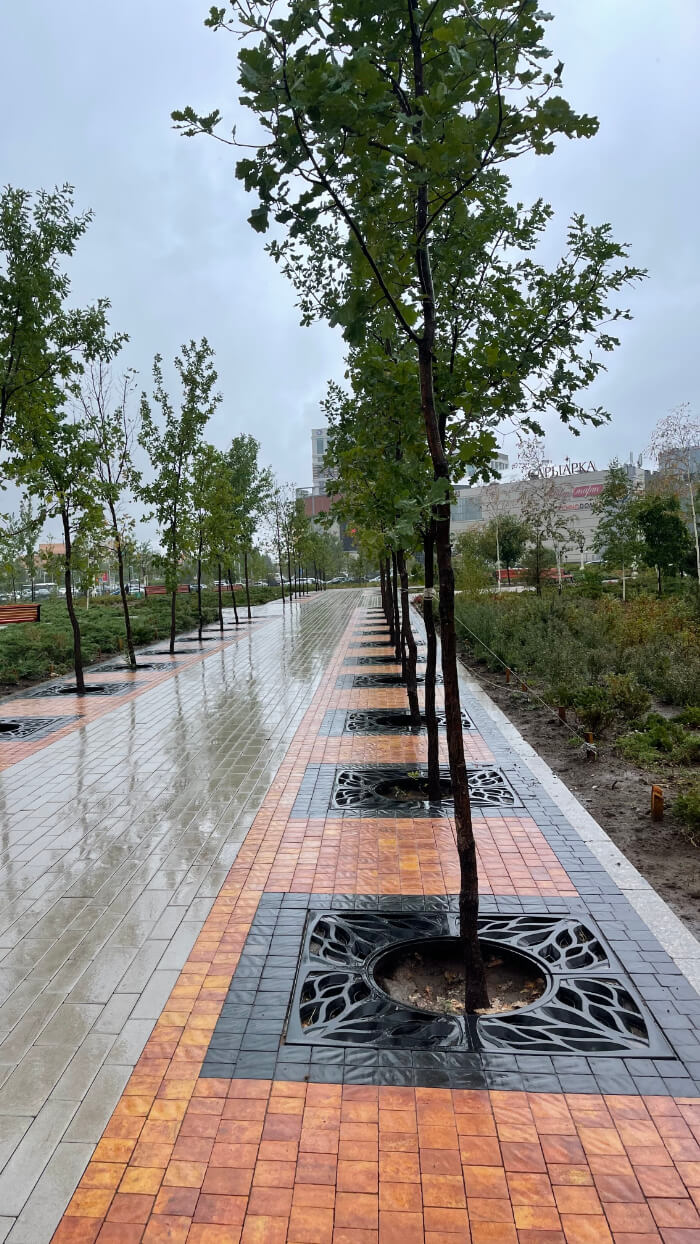 Приствольная решетка для дерева ZKING CRUST 1.2х1.2м Черная в Северодвинске фото