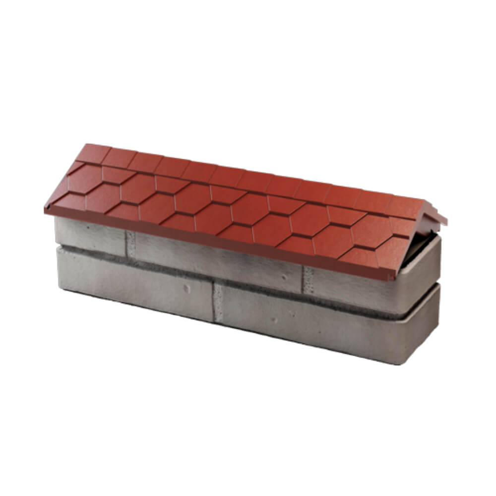 Парапет Zking Эверест Красный с посадкой на 0.5 кирпича (130мм) в Северодвинске фото