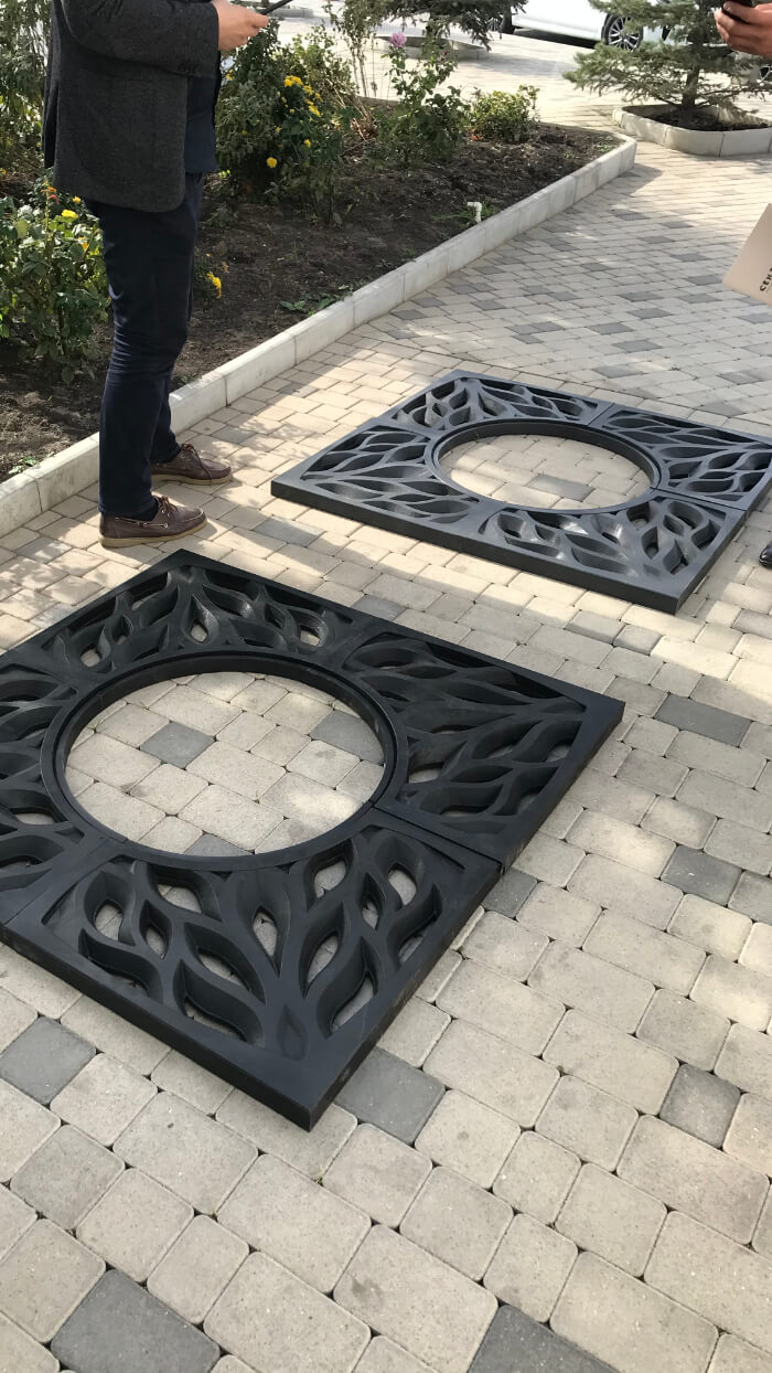 Приствольная решетка для дерева ZKING CRUST 1.2х1.2м Черная в Северодвинске фото