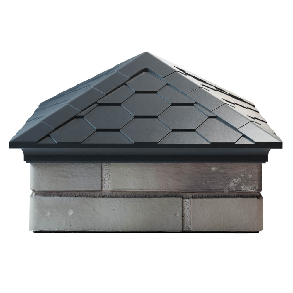 Колпак Zking Эверест Серый на столб 1.5х1.5 кирпича (390х390мм) Северодвинск фото