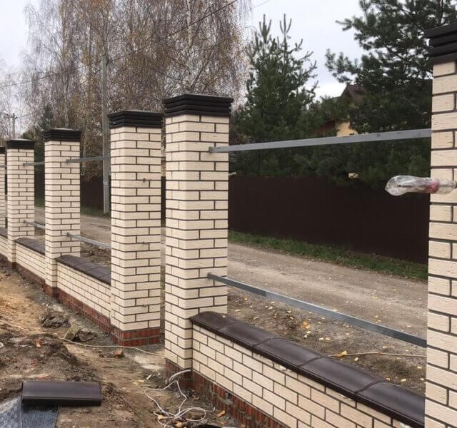 Колпак Zking Бона ХайТек Коричневый на столб 1.5х1.5 кирпича (385х385мм) в Северодвинске фото