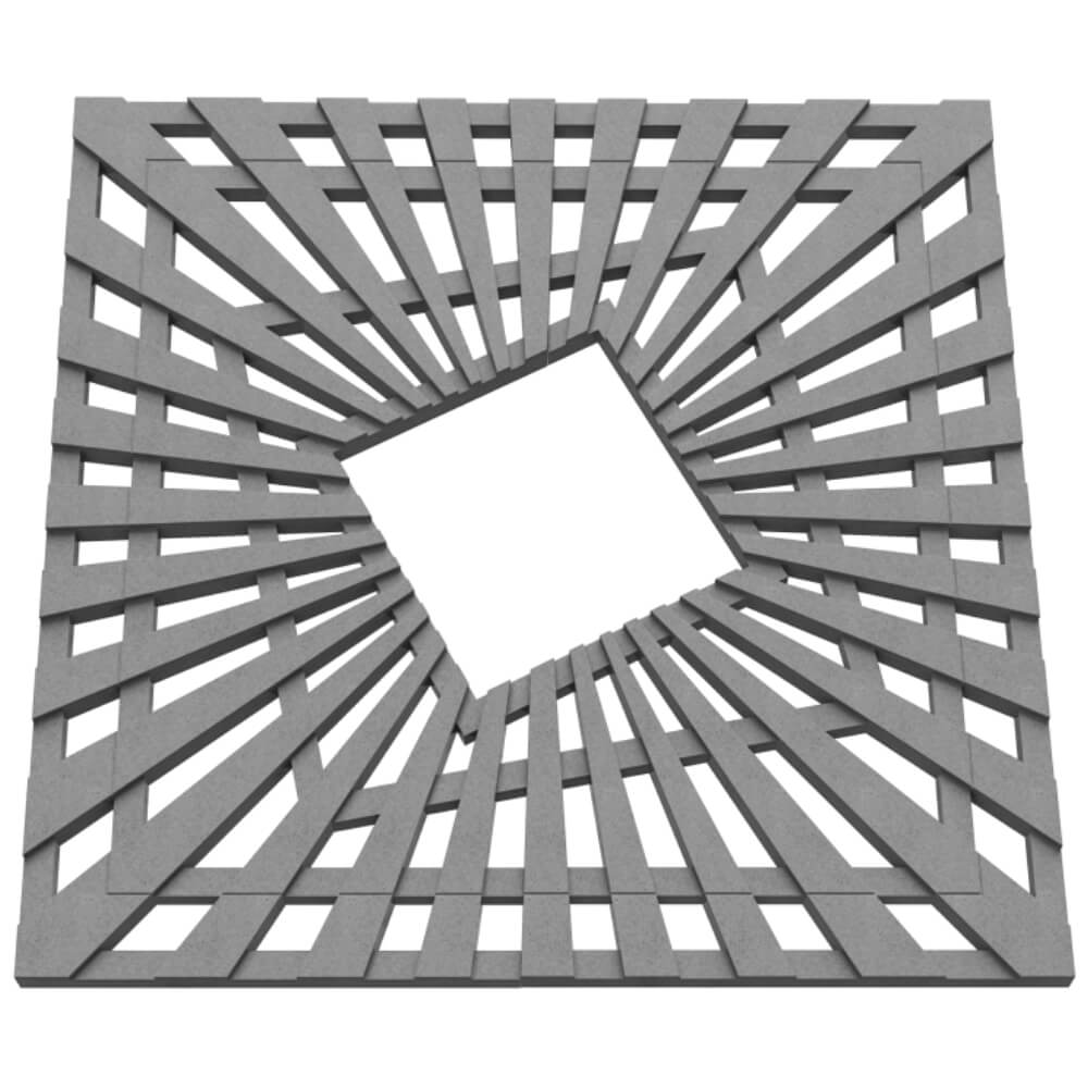 Приствольная решетка для дерева ZKING ATMOSPHERE 1.2х1.2м Серая в Северодвинске фото