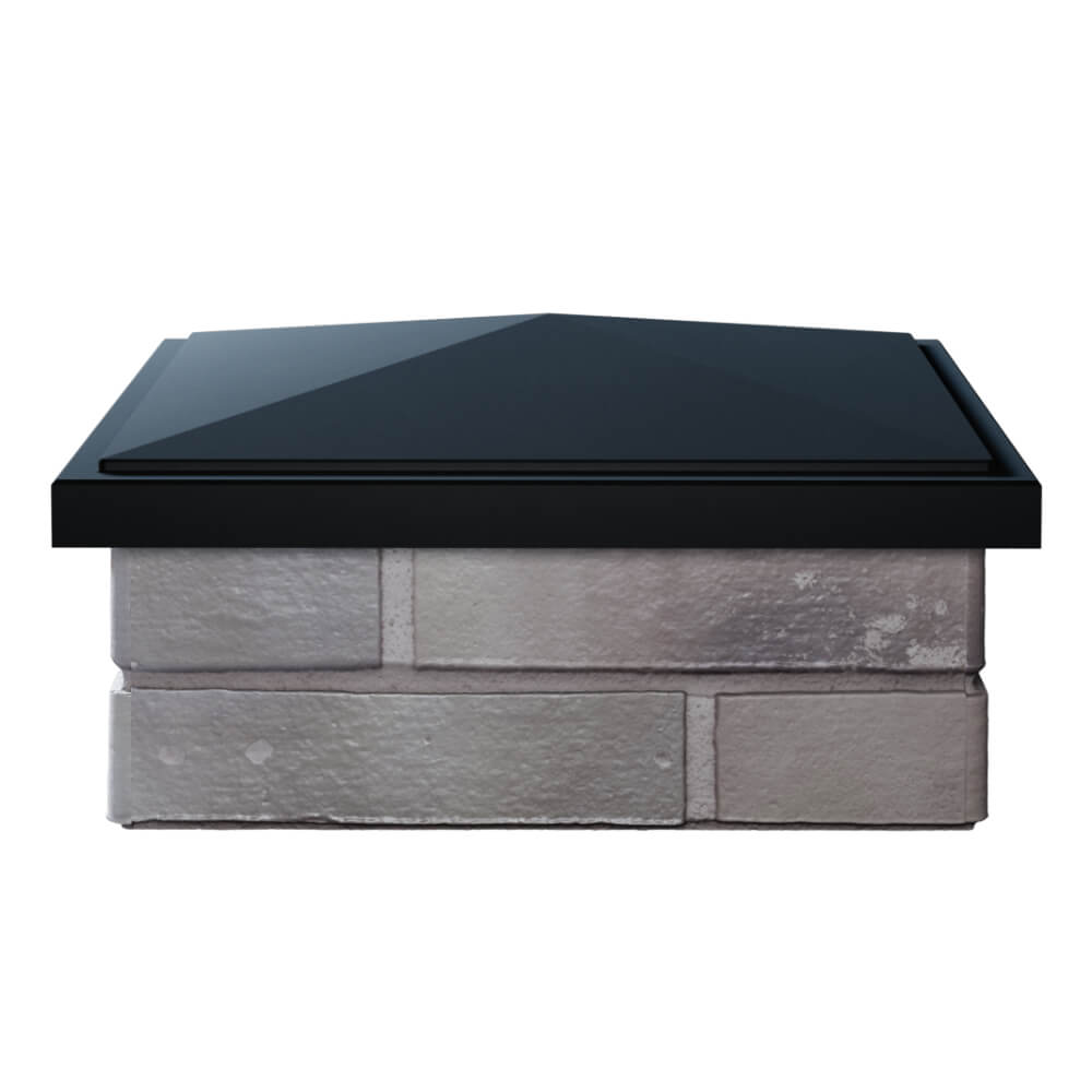 Колпак Zking БонаМоно Черный на столб 1.5х1.5 кирпича (385х385, 400х400мм) Северодвинск фото