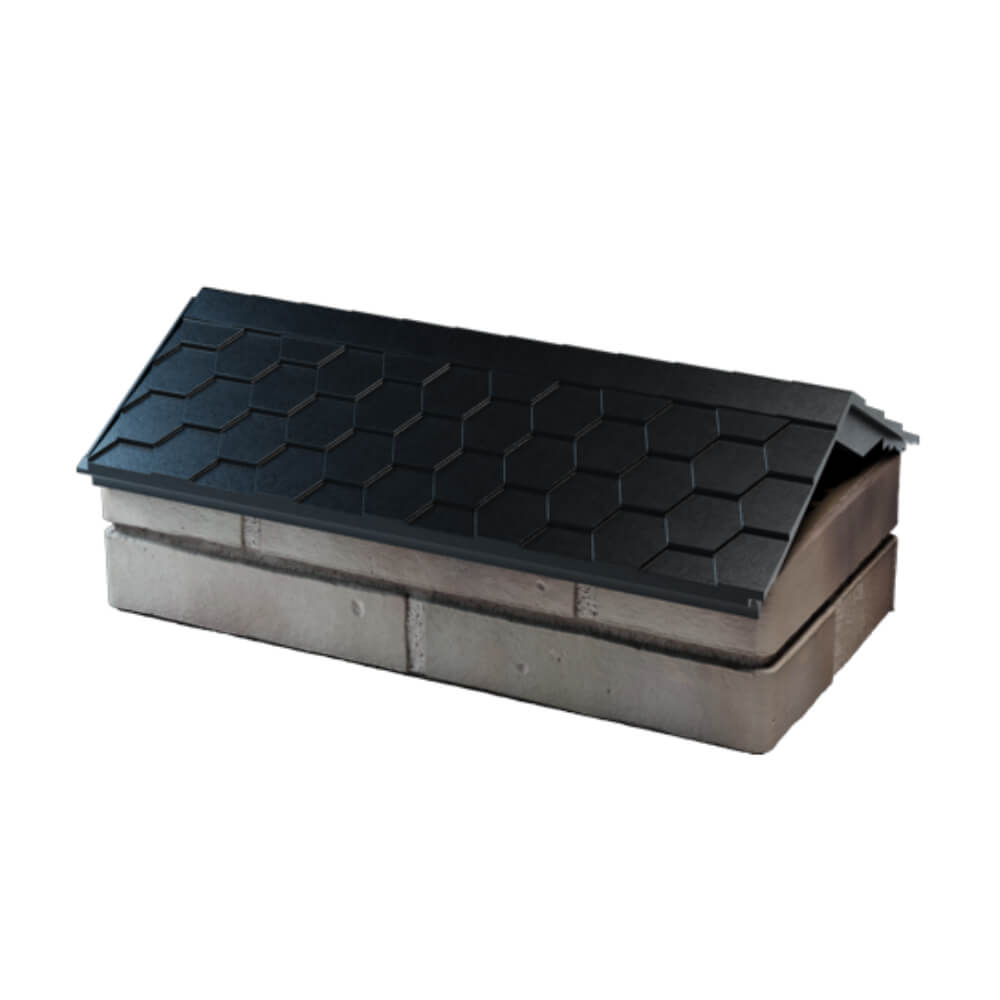 Парапет Zking Эверест Черный с посадкой на 1 кирпич (200/225/255мм) в Северодвинске фото