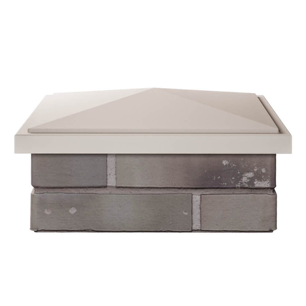 Колпак Zking БонаМоно Бежевый на столб 1.5х1.5 кирпича (385х385, 400х400мм) Северодвинск фото