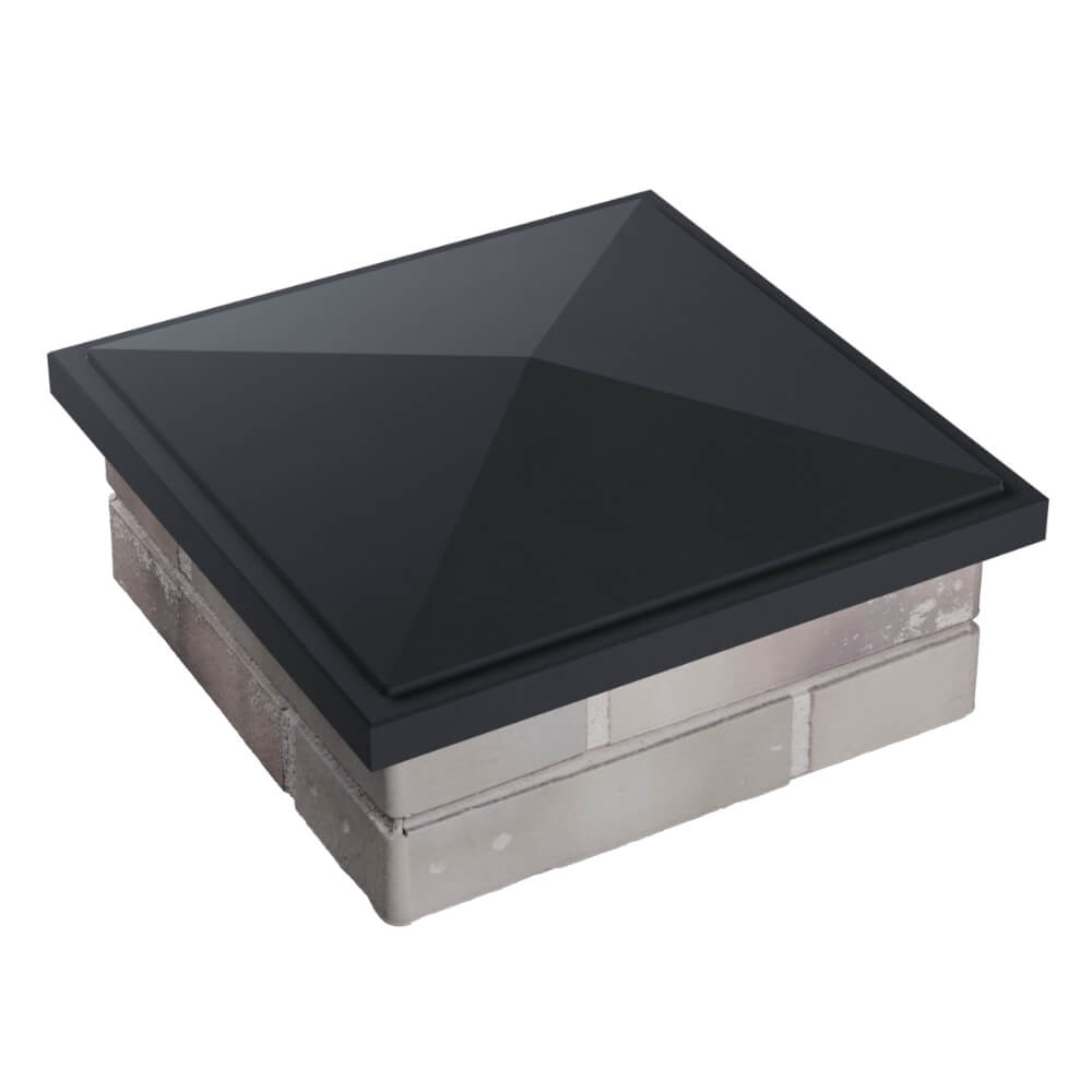 Колпак Zking БонаМоно Серый на столб 1.5х1.5 кирпича (385х385, 400х400мм) в Северодвинске фото