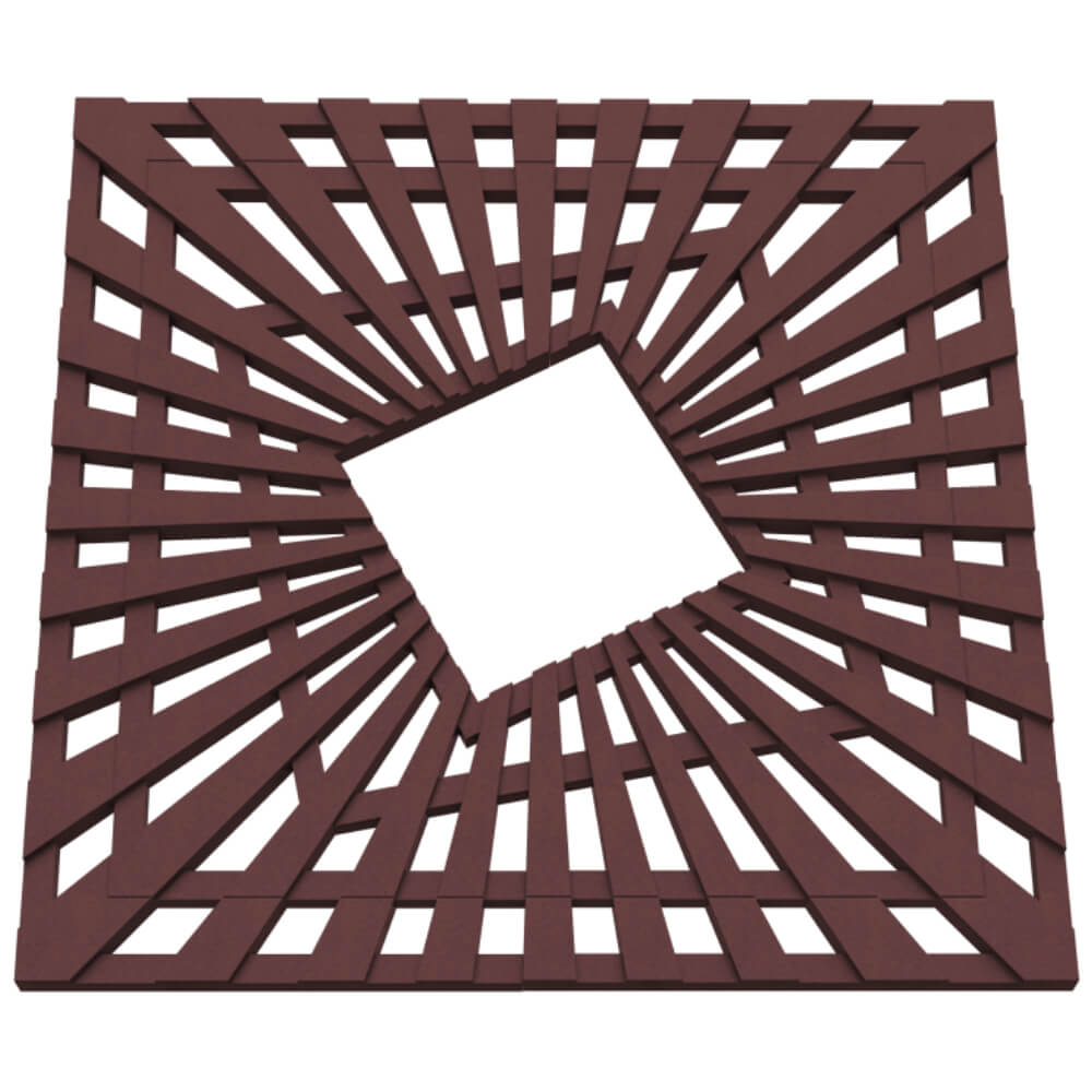 Приствольная решетка для дерева ZKING ATMOSPHERE 1.2х1.2м Коричневая в Северодвинске фото