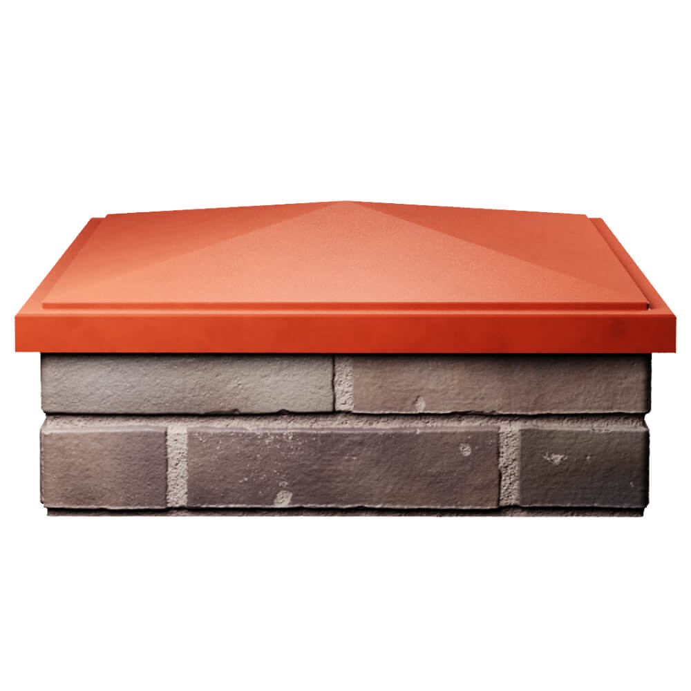 Колпак Zking БонаМоно Красный на столб 2х2 кирпича (515х515, 530х530мм) Северодвинск фото