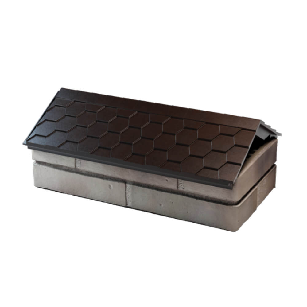 Парапет Zking Эверест Коричневый с посадкой на 1 кирпич (200/225/255мм) в Северодвинске фото