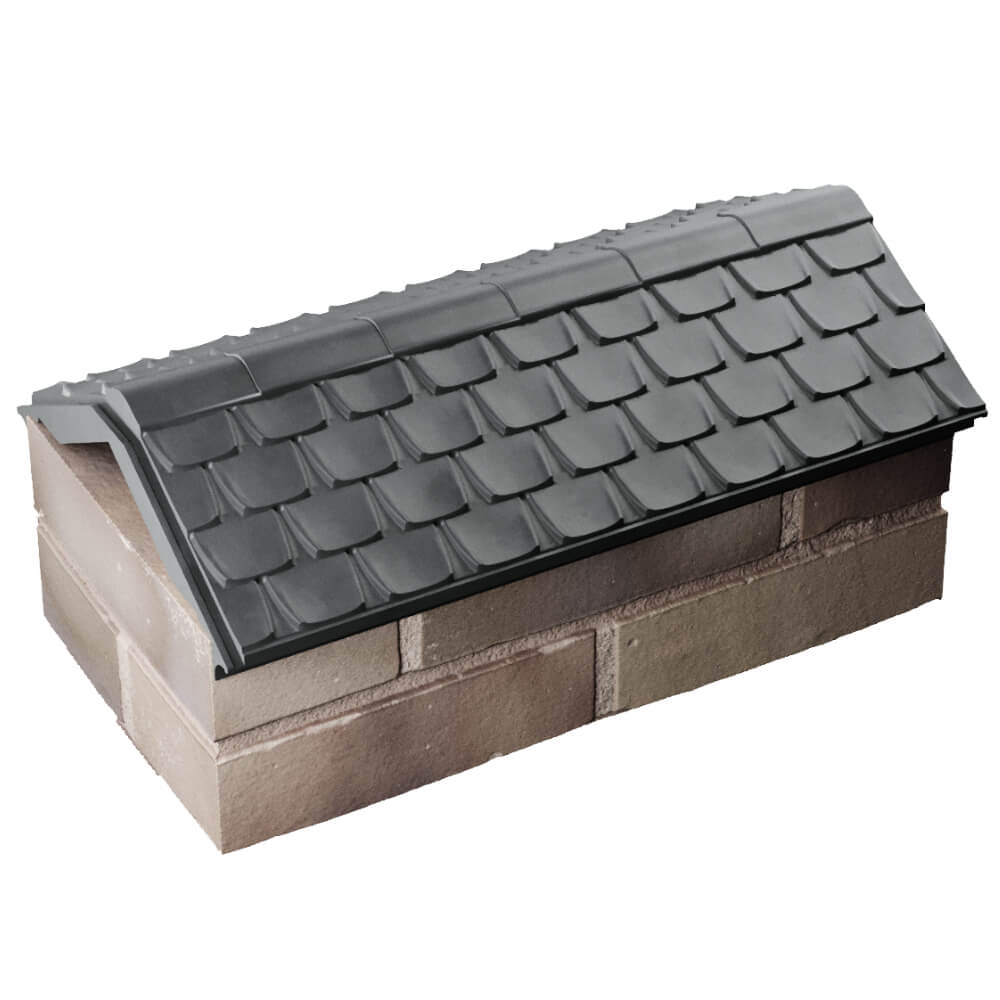 Парапет Zking Эльбрус Серый с посадкой на 1 кирпич (255мм) в Северодвинске фото