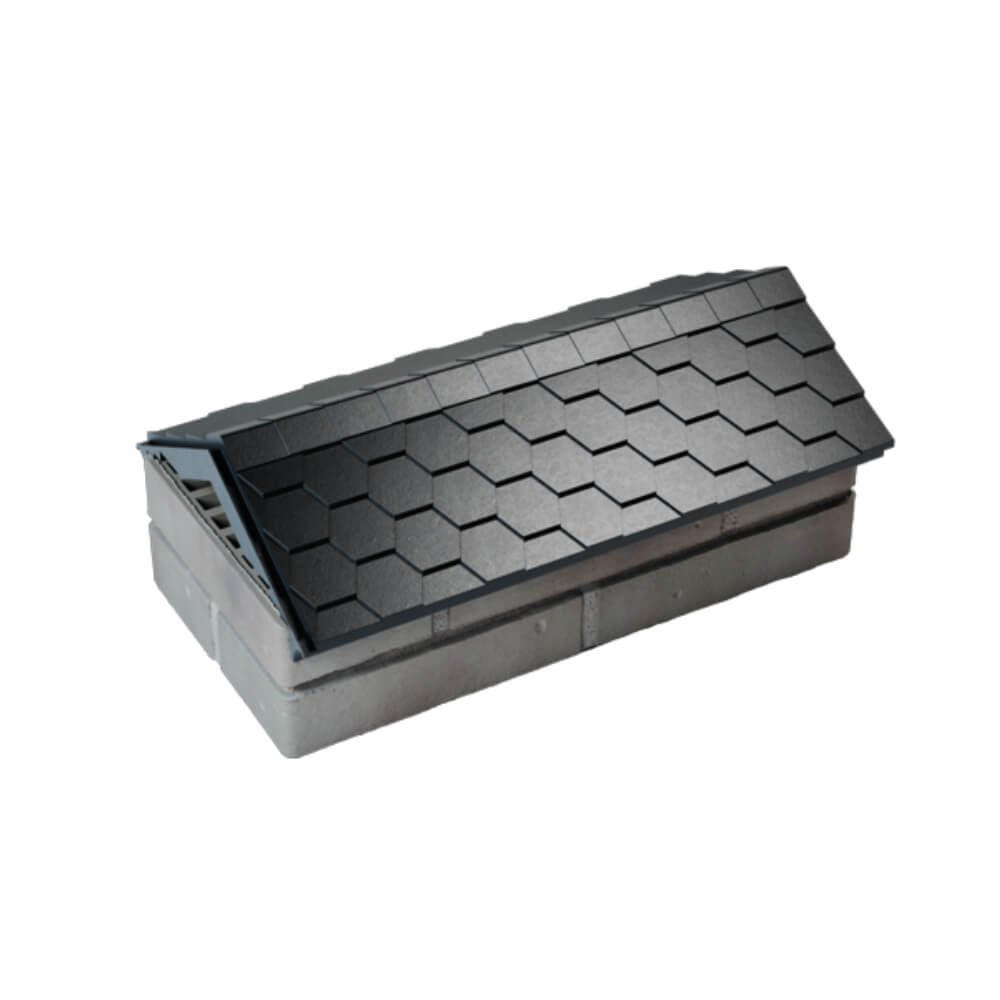 Парапет Zking Эверест Черный с посадкой на 1 кирпич (200/225/255мм) в Северодвинске фото