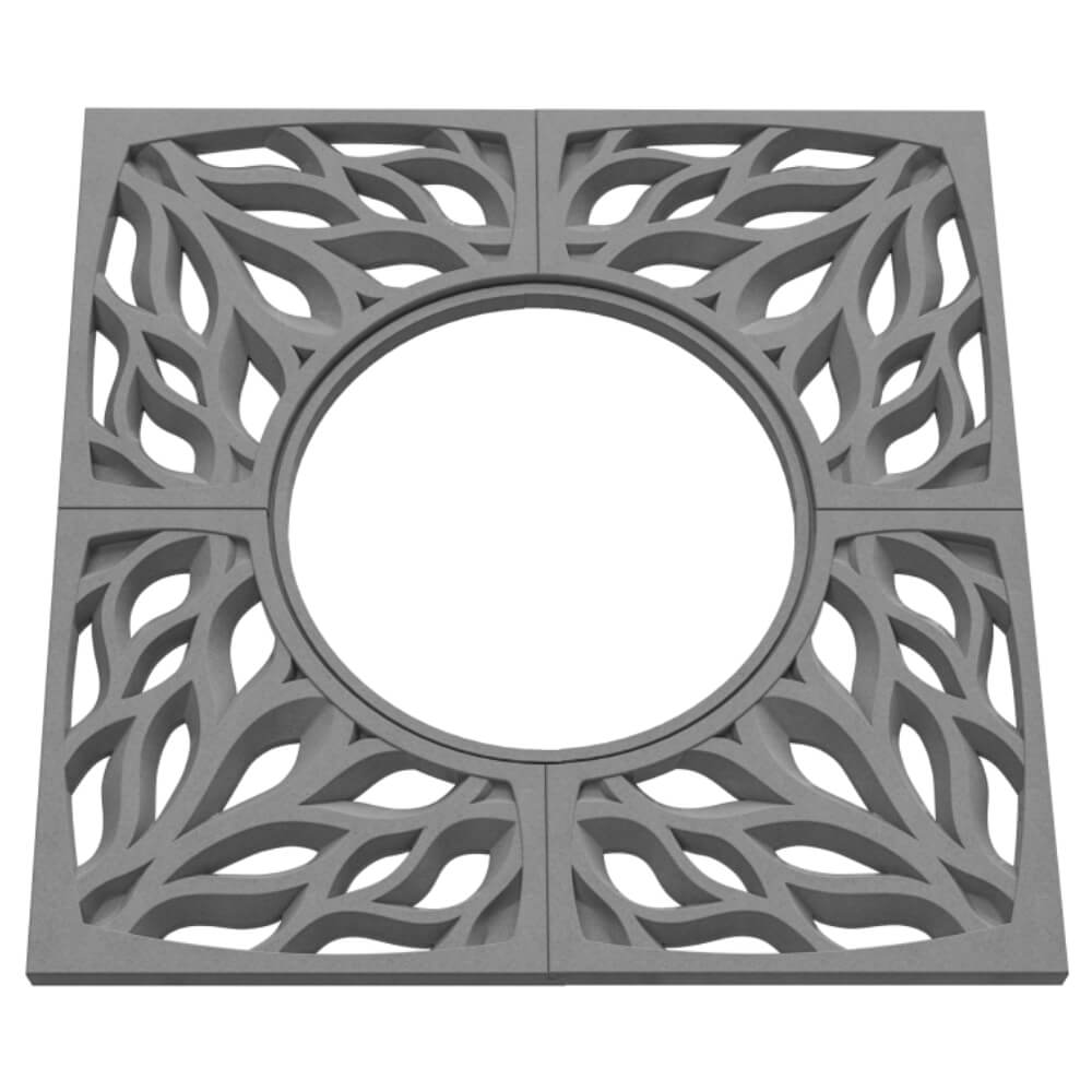 Приствольная решетка для дерева ZKING CRUST 1.2х1.2м Серая в Северодвинске фото