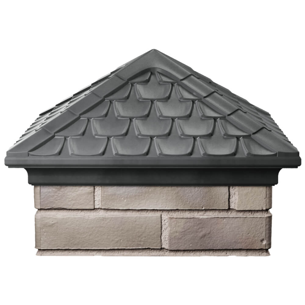 Колпак Zking Эльбрус Серый на столб 1.5х1.5 кирпича (385х385мм) Северодвинск фото