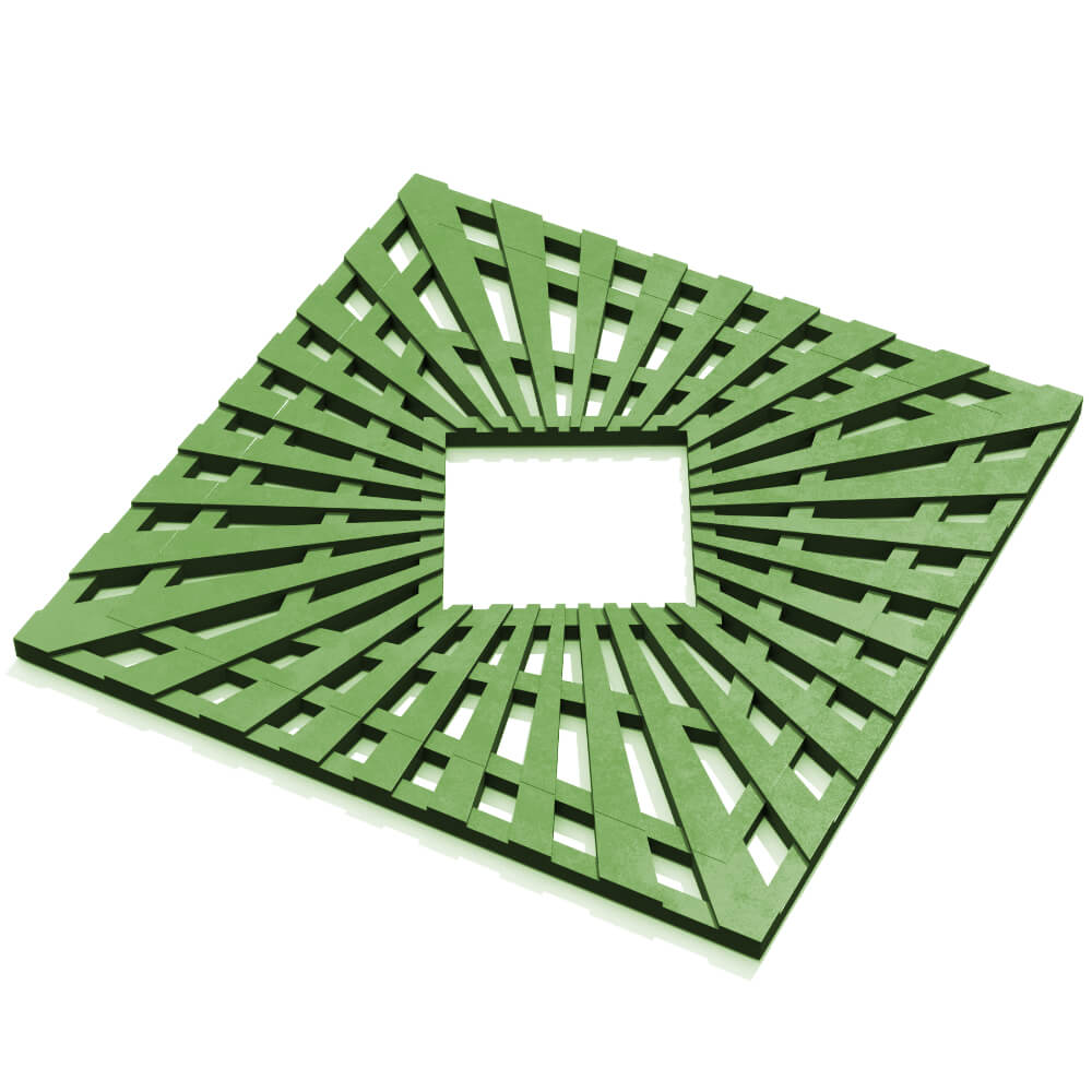 Приствольная решетка для дерева ZKING ATMOSPHERE 1.2х1.2м Зеленая в Северодвинске фото