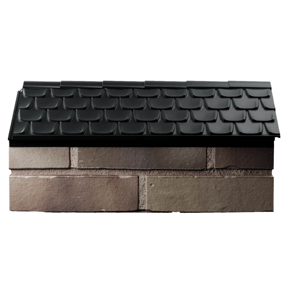 Парапет Zking Эльбрус Черный с посадкой на 1 кирпич (255мм) в Северодвинске фото