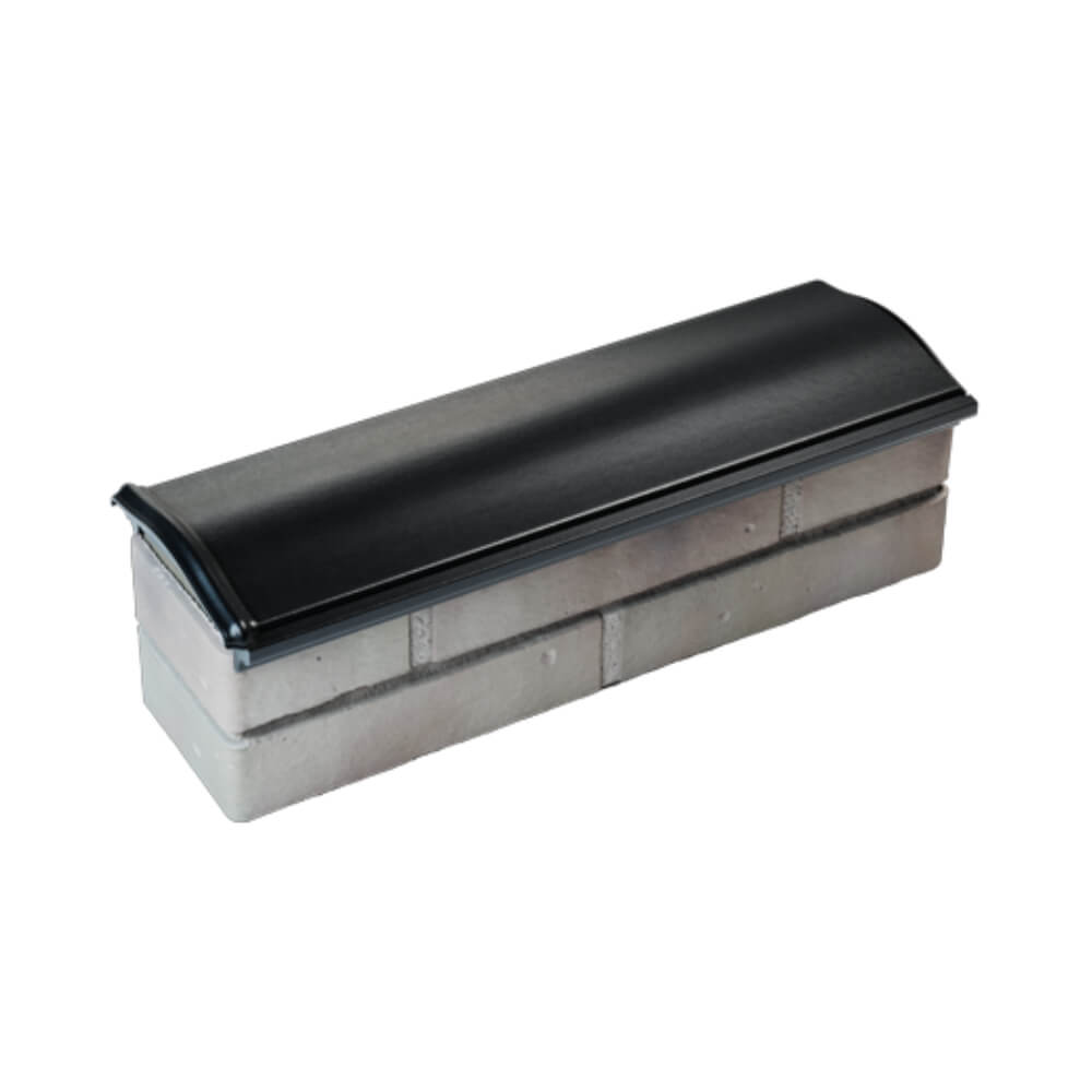 Парапет Zking Монблан Черный посадка на 0.5 кирпича (130мм)