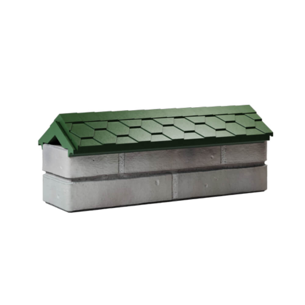 Парапет Zking Эверест Зеленый с посадкой на 0.5 кирпича (130мм) Северодвинск фото