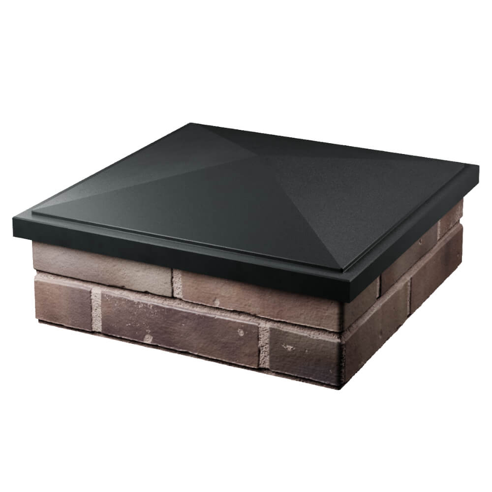 Колпак Zking БонаМоно Черный на столб 2х2 кирпича (515х515, 530х530мм) в Северодвинске фото