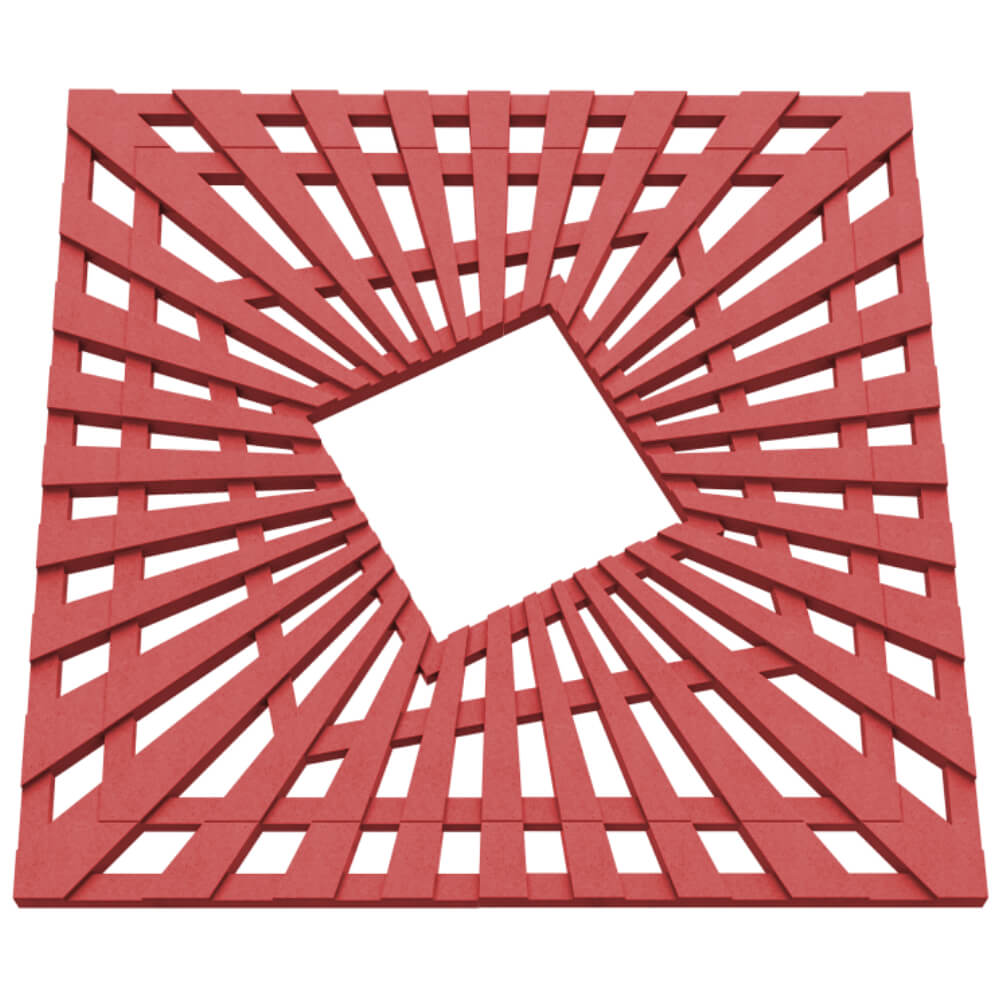 Приствольная решетка для дерева ZKING ATMOSPHERE 1.2х1.2м Красная в Северодвинске фото