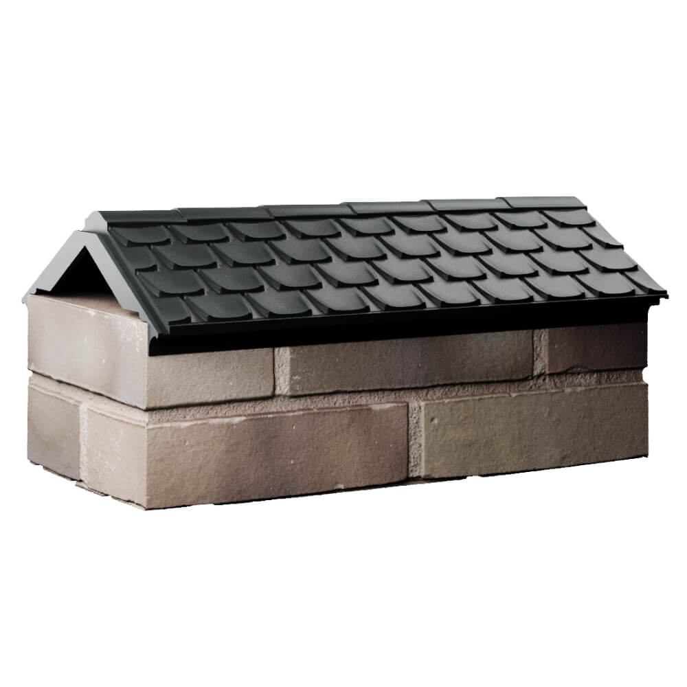 Парапет Zking Эльбрус Черный с посадкой на 1 кирпич (255мм) Северодвинск фото