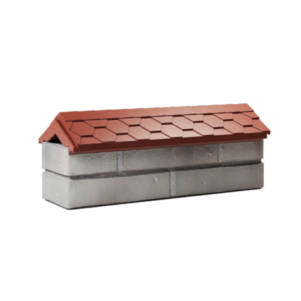 Парапет Zking Эверест Красный с посадкой на 0.5 кирпича (130мм) Северодвинск фото