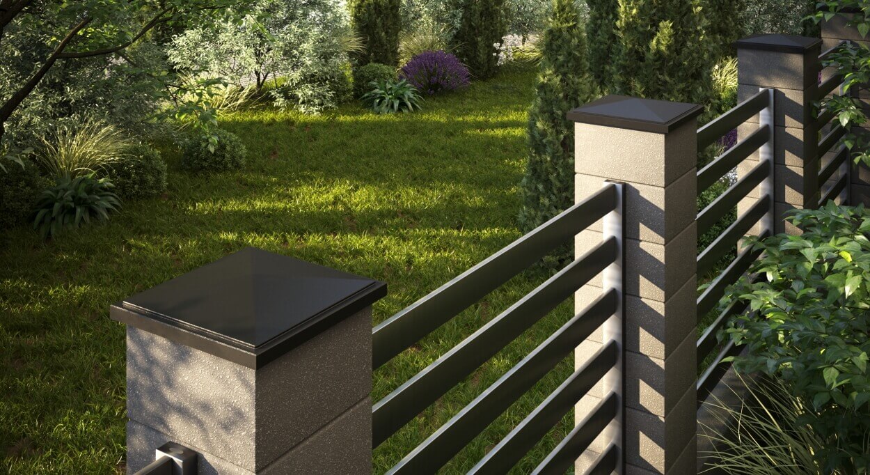 Колпак Zking БонаМоно Коричневый на столб 1.5х1.5 кирпича (385х385, 400х400мм) в Северодвинске фото