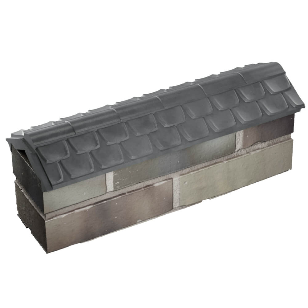 Парапет Zking Эльбрус Серый с посадкой на 0.5 кирпича (130мм) в Северодвинске фото