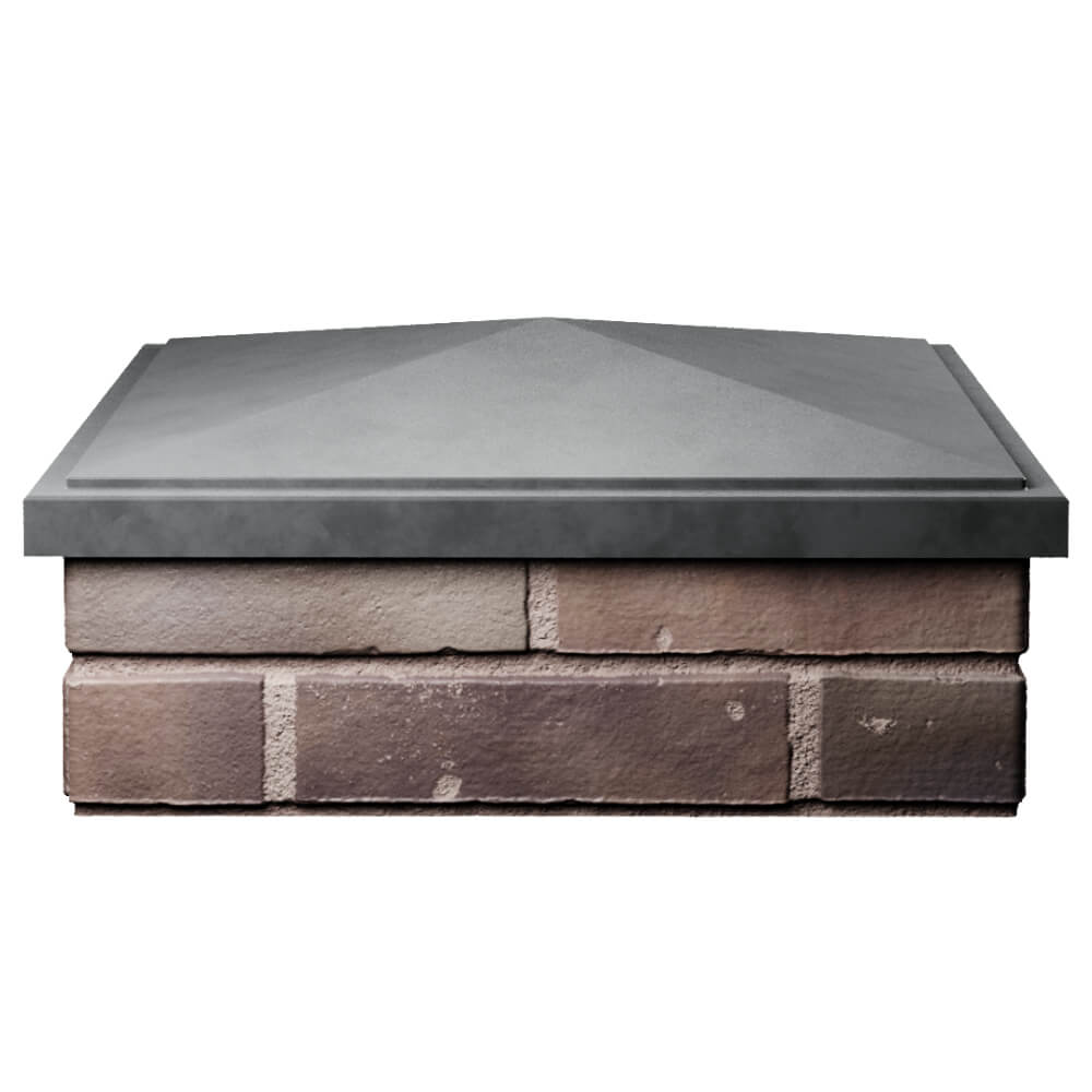 Колпак Zking БонаМоно Серый на столб 2х2 кирпича (515х515, 530х530мм) Северодвинск фото