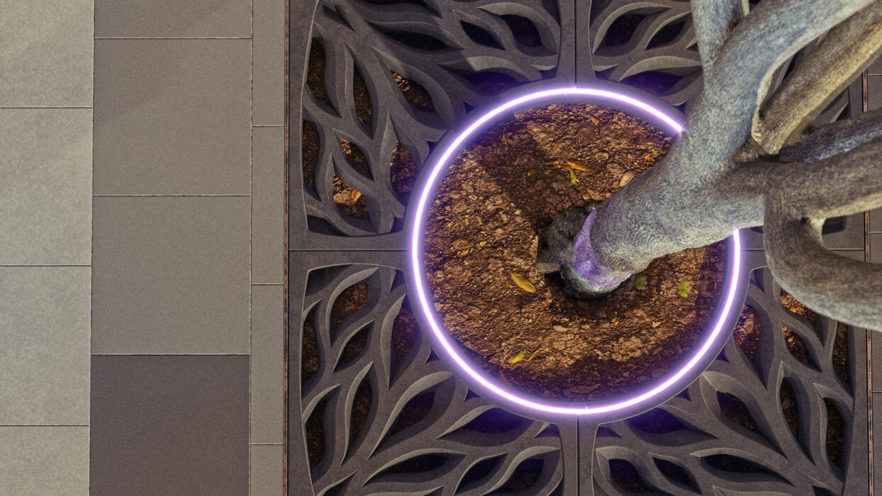 Приствольная решетка для дерева ZKING CRUST 1.2х1.2м Черная в Северодвинске фото