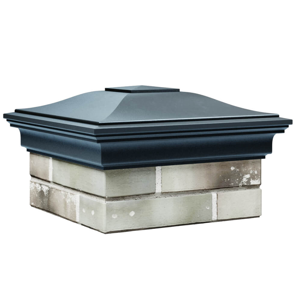 Колпак Zking Монблан Серый на столб 1.5х1.5 кирпича (385х385мм) в Северодвинске фото