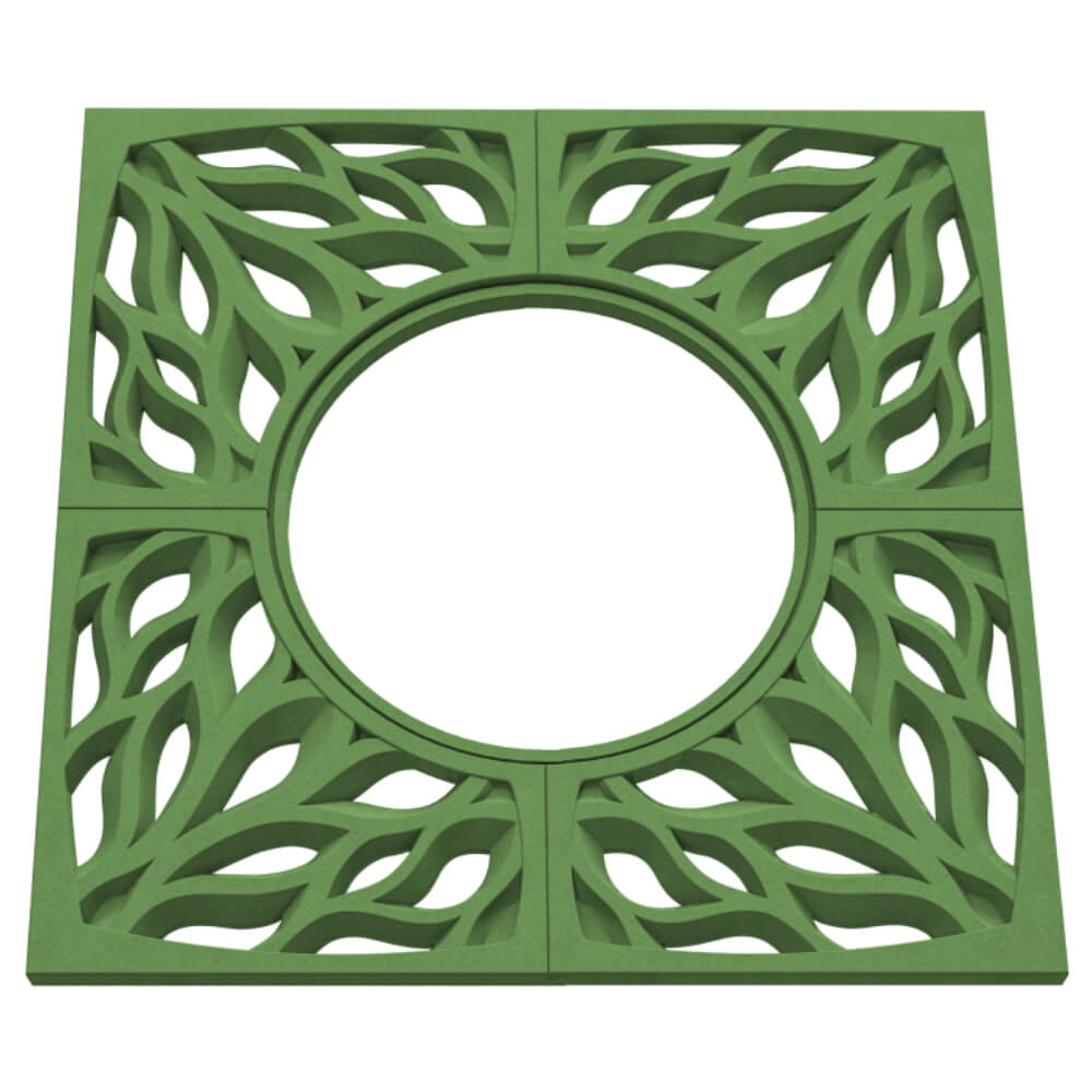 Приствольная решетка для дерева ZKING CRUST 1.2х1.2м Зеленая в Северодвинске фото