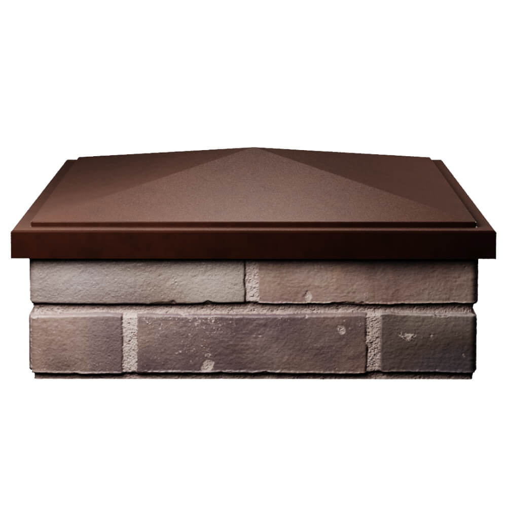 Колпак Zking БонаМоно Коричневый на столб 2х2 кирпича (515х515, 530х530мм) Северодвинск фото