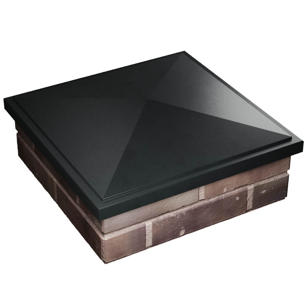 Колпак Zking БонаМоно Черный на столб 2х2 кирпича (515х515, 530х530мм) в Северодвинске фото