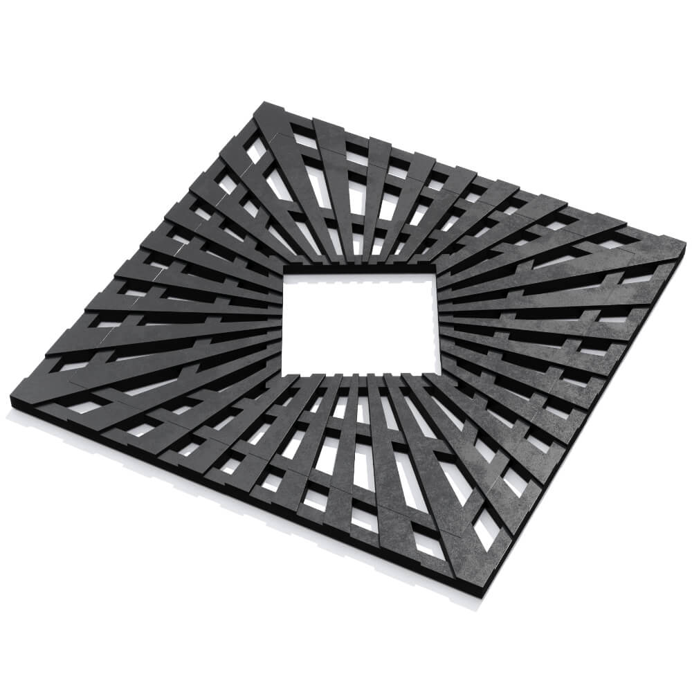 Приствольная решетка для дерева ZKING ATMOSPHERE 1.2х1.2м Черная в Северодвинске фото