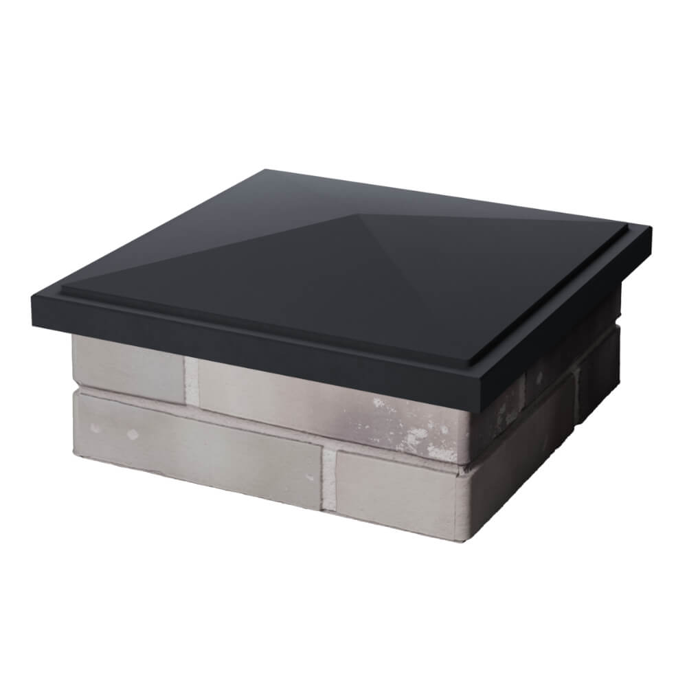 Колпак Zking БонаМоно Серый на столб 1.5х1.5 кирпича (385х385, 400х400мм) в Северодвинске фото