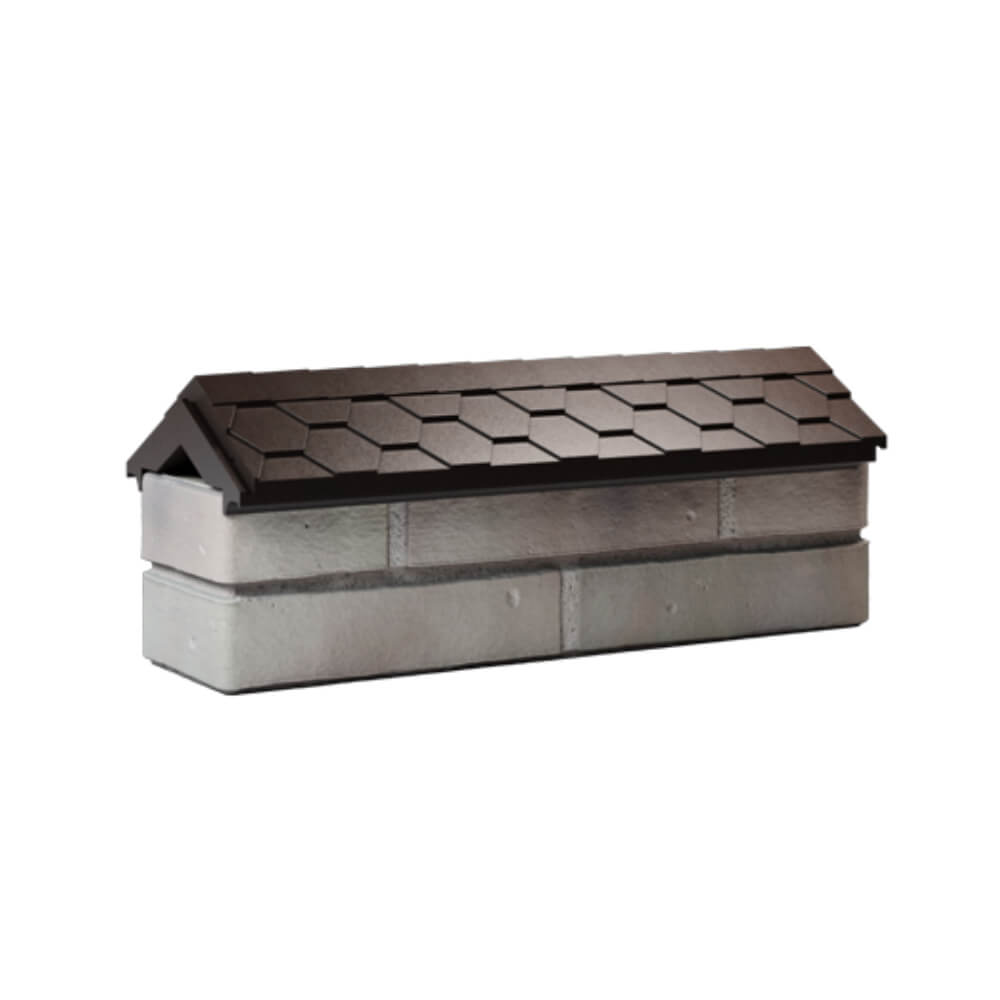 Парапет Zking Эверест Коричневый с посадкой на 0.5 кирпича (130мм) Северодвинск фото