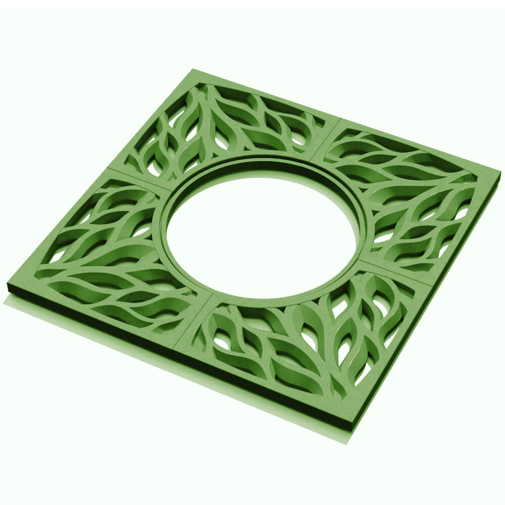 Приствольная решетка для дерева ZKING CRUST 1.2х1.2м Зеленая в Северодвинске фото