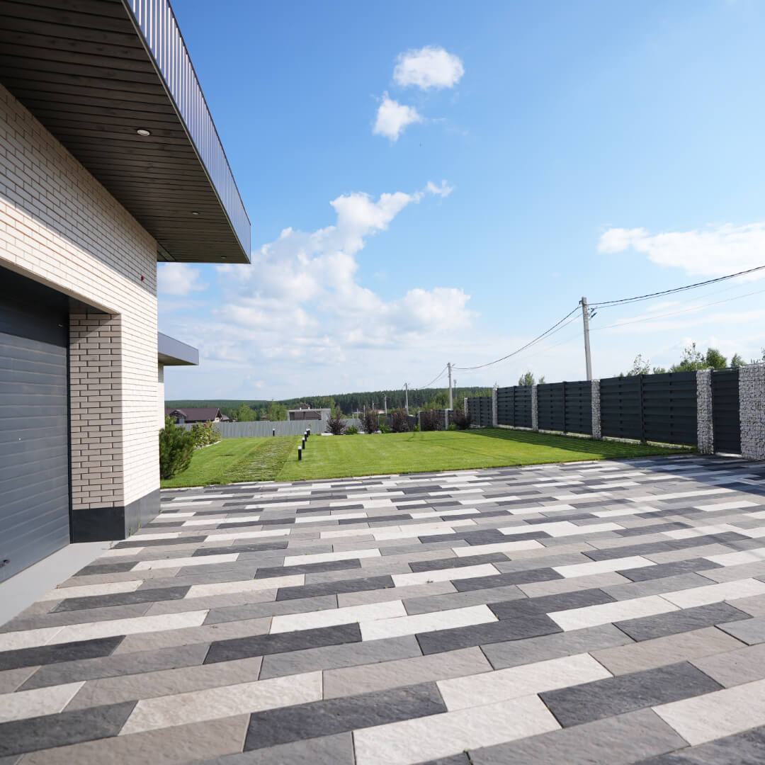 Шаговая плита STONE Светлая Галька 990х330х55мм в Северодвинске фото